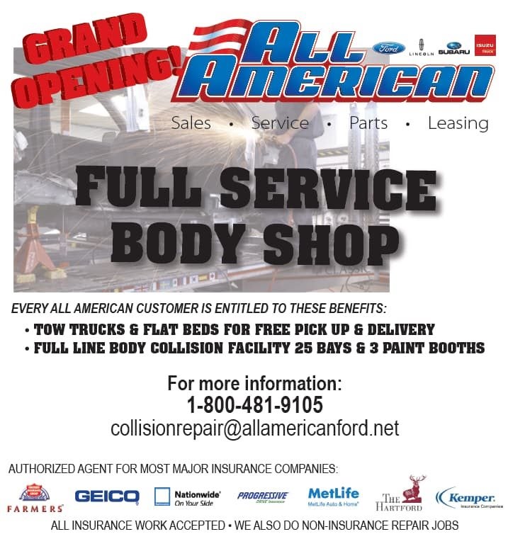 All American Ford of Hackensack | Body Shop Flyer